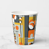 Gobelets En Papier Bauhaus Conception géométrique 01 Parfait Pour (Recto)