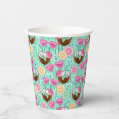 Gobelets En Papier Beach Summer Pattern  (Recto)