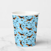 Gobelets En Papier Beagle Chasse Chien Beagle Motif mou (Gauche)