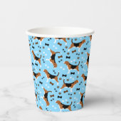 Gobelets En Papier Beagle Chasse Chien Beagle Motif mou (Recto)