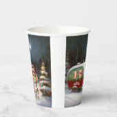 Gobelets En Papier Beagle d'hiver Caravan Christmas Adventure (Gauche)