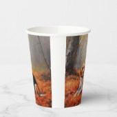 Gobelets En Papier Beagle en automne Leaves automne Inspire (Gauche)