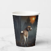 Gobelets En Papier Beagle Halloween effrayant (Verso)