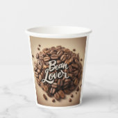 Gobelets En Papier Bean Lover Coffee Beans (Recto)