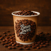 Gobelets En Papier Bean Lover Coffee Beans