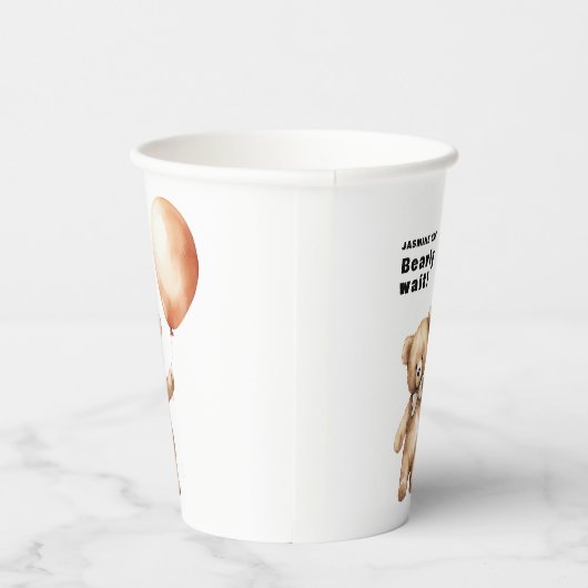 Gobelets En Papier Bearly wait thème baby shower classique (Droite)