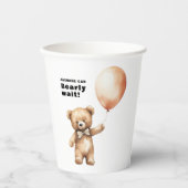 Gobelets En Papier Bearly wait thème baby shower classique (Recto)