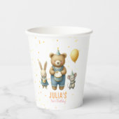 Gobelets En Papier Beary Anniversaire Spécial Bash (Recto)
