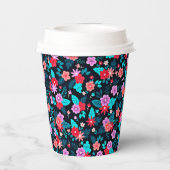 Gobelets En Papier Beau arrangement Ditsy Floral Pattern-56576 (Verso)