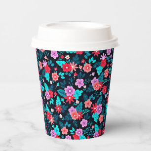 Gobelets En Papier Beau arrangement Ditsy Floral Pattern-56576