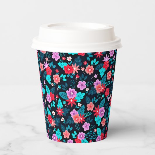 Gobelets En Papier Beau arrangement Ditsy Floral Pattern-56576 (Recto)