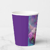 Gobelets En Papier Beau bouquet de rose (Droite)