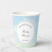 Gobelets En Papier Beau ciel et nuages Nuage Neuf Baby shower (Recto)