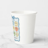 Gobelets En Papier Beau design bleu (Gauche)