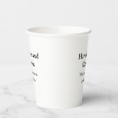 Gobelets En Papier Beau et peut cuisiner ajouter nom master chef date (Gauche)