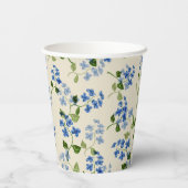 Gobelets En Papier Beau motif fleuri sans soudure (Verso)