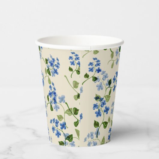 Gobelets En Papier Beau motif fleuri sans soudure (Droite)