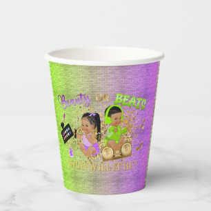 Gobelets En Papier Beauty or Beats Green Purple Gold Révélation de ge