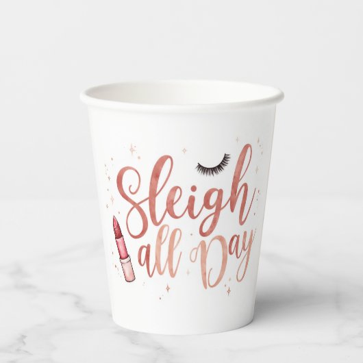 Gobelets En Papier beauty themed paper cups (Verso)