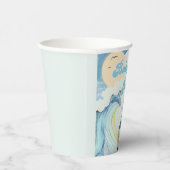 Gobelets En Papier Bébé à bord Baby shower de plage Retro Surfing (Droite)