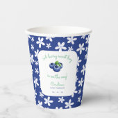 Gobelets En Papier Bébé Berry Sweet Boy Douche Blueberry (Recto)