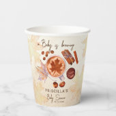 Gobelets En Papier Bébé brasse automne baby shower (Recto)