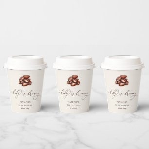 Gobelets En Papier Bébé brasse du café Baby shower neutre pour le gen