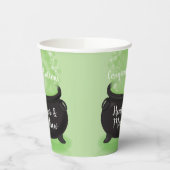 Gobelets En Papier Bébé brasse Sorcière douche Halloween Cauldron (Gauche)