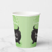 Gobelets En Papier Bébé brasse Sorcière douche Halloween Cauldron (Droite)