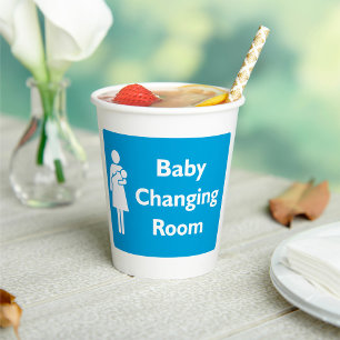Gobelets En Papier Bébé Changement de chambre Signer avec le parent e