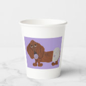 Gobelets En Papier Bébé Dachshund (Verso)