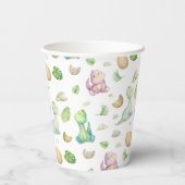 Gobelets En Papier Bébé dinosaure (Verso)