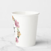 Gobelets En Papier Bébé En Fleur Baby shower Floral (Gauche)