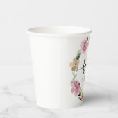 Gobelets En Papier Bébé En Fleur Baby shower Floral (Droite)