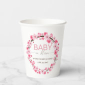 Gobelets En Papier Bébé en Fleur Fleur Cerisier Fleur Fleur Fleur Cou (Verso)