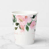 Gobelets En Papier Bébé Floral en Fleur (Droite)