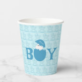 Gobelets En Papier Bébé garçon Fête de révélation de genre (Recto)