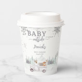 Gobelets En Papier Bébé Il fait froid à l'extérieur du Baby shower bo (Recto)