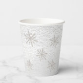 Gobelets En Papier Bébé Il fait froid dehors Baby shower bleu (Verso)