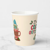 Gobelets En Papier Bébé Il fait froid dehors | Gnome de Noël (Gauche)