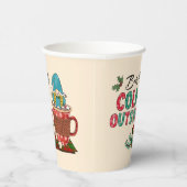 Gobelets En Papier Bébé Il fait froid dehors | Gnome de Noël (Droite)