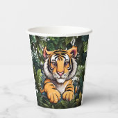 Gobelets En Papier Bébé mignon Lion enfants (Verso)