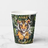 Gobelets En Papier Bébé mignon Lion enfants (Recto)