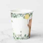 Gobelets En Papier Bébé mignon Ours Vert Baby shower neutre (Droite)