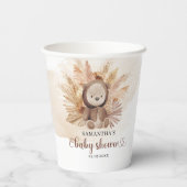 Gobelets En Papier Bébé ours brun baby shower sweatshirt pampas (Verso)