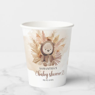 Gobelets En Papier Bébé ours brun baby shower sweatshirt pampas