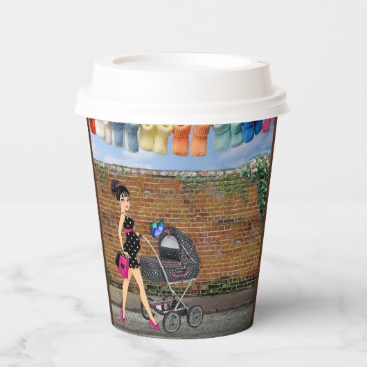 Gobelets En Papier Bébé Polka-Dot (Recto)