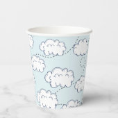 Gobelets En Papier Bébé shower Avion Rouge (Verso)