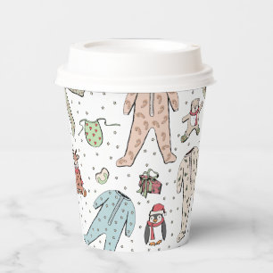 Gobelets En Papier Bébé son Baby shower froid à l'extérieur de l'hive