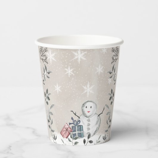 Gobelets En Papier Bébé son froid à l'extérieur du baby shower tasse (Verso)